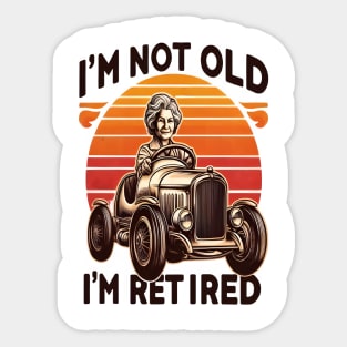 Timeless Retirement Boldly Printed Sticker